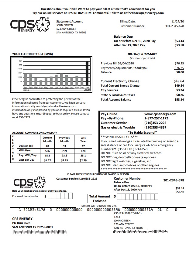  Minol USA business utility bill 